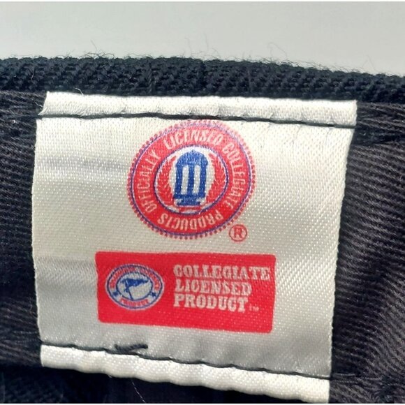 ANNCO Texas A&M Collegiate Black Brown Strap Back Baseball Hat Cap One Size Logo - Picture 9 of 11